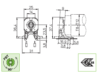 T12 TUBE HOLDER DIMENSIONS EPA PART EPAFL11