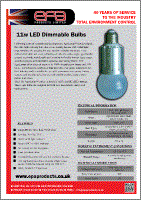 11w Dimmable Led Bulb Spec Sheet Thumbnail