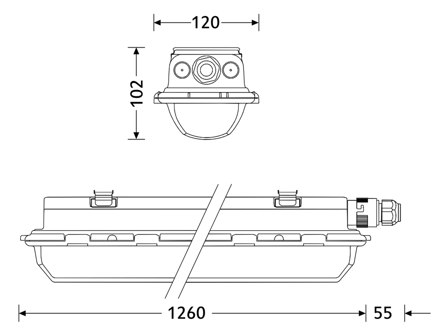 Disano Hydro LED Dimension Sheet