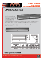LEP Side Wall Air Inlets